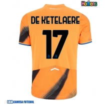 Camisa de Futebol Atalanta Charles De Ketelaere #17 Equipamento Alternativo 2025-26 Manga Curta